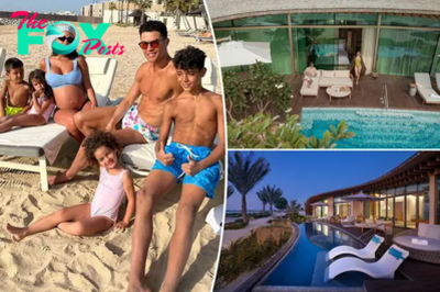 Inside Cristiano Ronaldo’s lavish $7K-a-night family vacation on secluded Saudi Arabian island