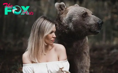 SV The brown bear decided to become a model after being criticized for clinging to its adoptive parents for 25 years, then rose to social media stardom in Russia.