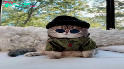 AL Embarking from the streets to stardom, behold the glamorous Instagram journey of a fashion-forward feline, adorned in adorable ensembles.