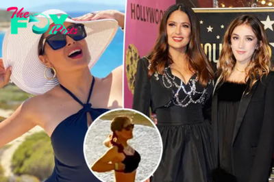 Salma Hayek, 57, sizzles in new bikini snap taken by daughter Valentina, 16, on vacation