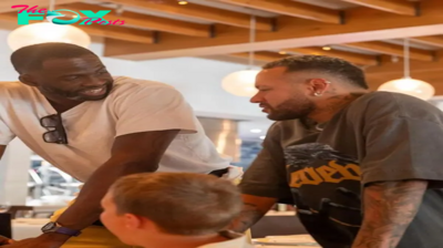 rr Neymar Jr. and his son embark on an unforgettable journey to Los Angeles, where they cross paths with NBA superstars Draymond Green and Jimmy Butler, creating an unforgettable encounter filled with excitement and camaraderie.
