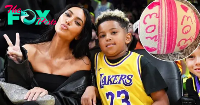 Kim Kardashian Gifted Custom ‘Mom’ Easter Egg from Son Saint 