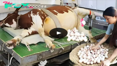 Unique cow farm in the Netherlands: Where cows lay special eggs exclusively (video)