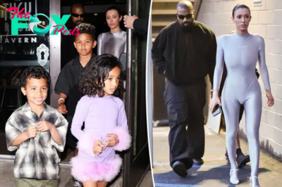 Bianca Censori rocks $60 spandex catsuit for Easter outing with Kanye West and his kids