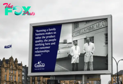 This family-run butchers is encouraging UK customers to cook dinner with the best Scottish companies with new billboards
