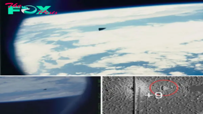 Cosmic Enigma: NASA’s Snapshot of Triangular UFO in Earth’s Orbit Stirs Boundless Curiosity, Spawning Infinite Theories on Its Extraterrestrial Origins