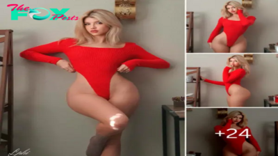 Gabi Champ is gorgeous in a tight red outfit, making her more beautiful and graceful