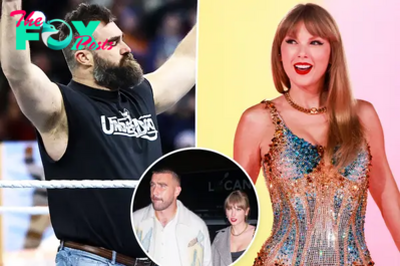 Jason Kelce called Taylor Swift’s ‘brother-in-law’ during surprise Wrestlemania appearance
