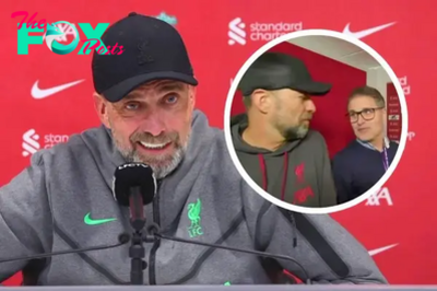 Jurgen Klopp laughs off ‘row’ with journalist at Old Trafford after ‘storming off’