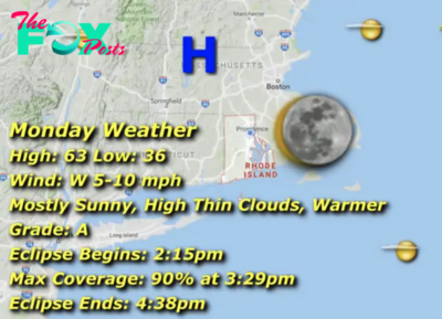 Rhode Island Weather for Eclipse Day, April 8, 2024 – John Donnelly