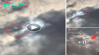 Mysterious UFO Vanishes into Clouds During Solar Eclipse Over Arlington, Texas