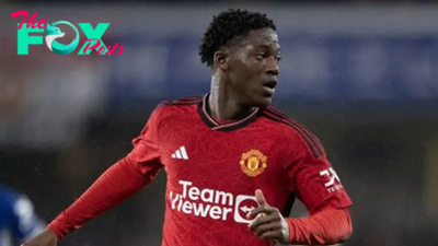 Kobbie Mainoo reacts to 'unbelievable' first Old Trafford goal