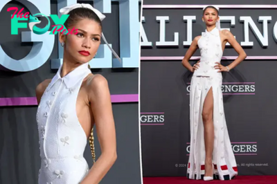 Zendaya strikes another perfect note with Wimbledon-themed tennis look at London ‘Challengers’ premiere