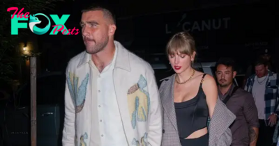 Taylor Swift and Travis Kelce Sneak Out of L.A. Restaurant in Getaway Car on Low-Key Date Night