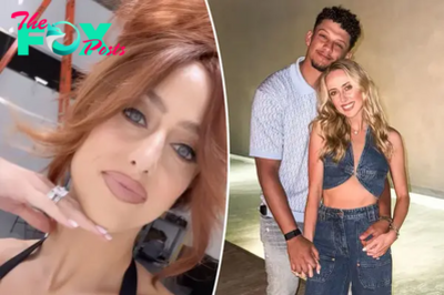 Patrick Mahomes reacts to wife Brittany’s ‘spicy’ red hair transformation