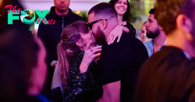 Taylor Swift and Travis Kelce Kiss During VPR’s James Kennedy’s Set at Coachella’s Neon Carnival
