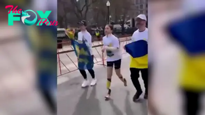 VIDEO: 12-year-old Ukrainian with prosthetic legs runs Boston marathon