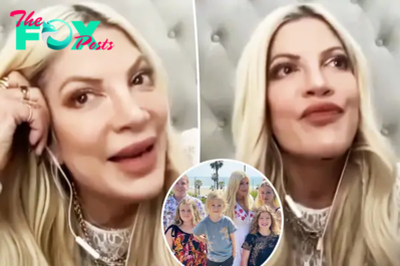 Tori Spelling strangely admits she once peed in her son’s diaper while stuck in traffic