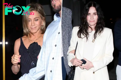 Jennifer Aniston and Courteney Cox step out for stylish girls’ night out at swanky restaurant