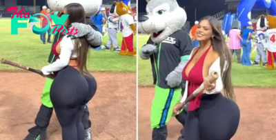 Baseball Fan’s Encounter With Mascot Goes Viral