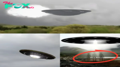 A UFO Disappears Through an Unidentified White Portal Into the Unknown