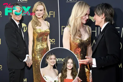 Nicole Kidman and Keith Urban’s teenage daughters stun in rare red carpet appearance