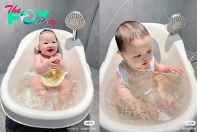 QT “Captivating Moments: Baby’s Bathtime Bliss Radiates Unstoppable Charm and Pure Joy”