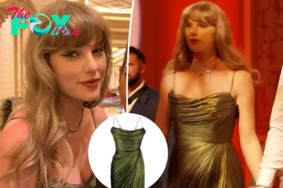 Taylor Swift styles $2,400 dress with $120 necklace for Mahomies Foundation Gala