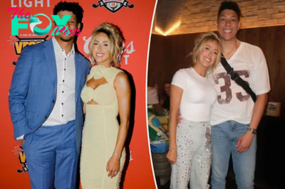 Brittany Mahomes trades cutout dress for $1,320 crystal-covered jeans after husband Patrick’s charity gala