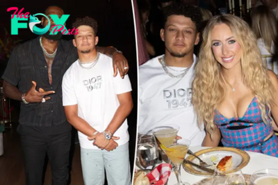 ‘GOATs’ Patrick Mahomes and LeBron James pal around at star-studded Carbone Beach party