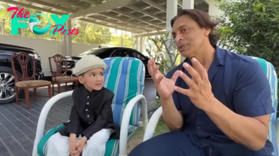 Shoaib Akhtar's meet and greet with child vlogger Shiraz