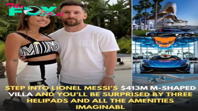 Explore Lionel Messi’s Extravagant $413M M-Shaped Villa: Awe-Inspiring with Three Helipads and Unimaginable Amenities