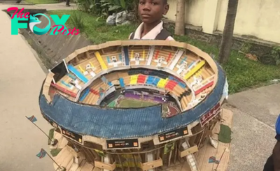 LS ””A 15-year-old Nigerian boy has been awarded a scholarship for pursuing Civil Engineering studies after constructing a cardboard replica of the stadium.” ‎” LS