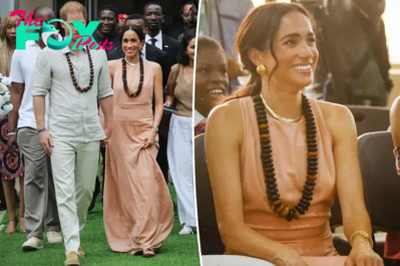 Fans point out the ironic name of Meghan Markle’s dress during Nigeria trip:  ‘Doing this on purpose’