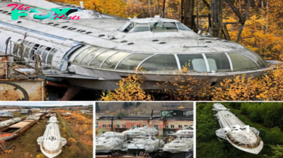 For more than 20 years, these handsome ships have been standing and slowly decaying under the influence of time. The only water they see is rain falling from the sky