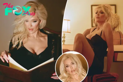 Erika Jayne smolders in latex, lace and a see-through catsuit in racy lingerie shoot