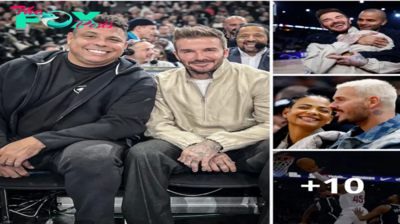 Lamz.David Beckham Leads Star-Studded Lineup at NBA Match in Paris, Joined by Ronaldo, Mbappe, and More