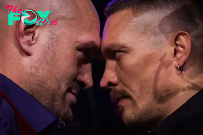 What heavyweight world titles are on the line in the Fury vs Usyk fight?