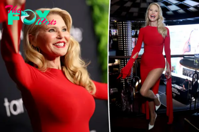 Christie Brinkley, 70, is red-hot at Sports Illustrated Swimsuit Issue party in slit-up-to-there dress