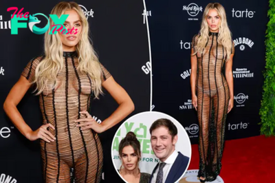 Blond Brooks Nader bares all in beaded gown at Sports Illustrated Swimsuit 2024 party amid divorce