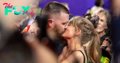 Taylor Swift and Travis Kelce Kiss, Pose for Photos on Romantic Boat Ride in Italy