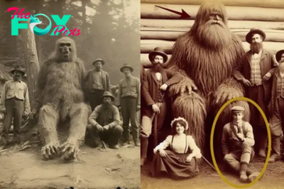 nht.Breaking: Evidence Unveiled: Humans Coexisting with ‘Bigfoot’ Since the 1820s, Captured in Historic Photo.
