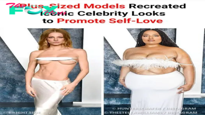 These Plus-Sized Models Recreated Iconic Celebrity Looks to Promote Self-Love