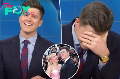 Colin Jost cracks awkward joke about wife Scarlett Johansson’s body on ‘SNL’