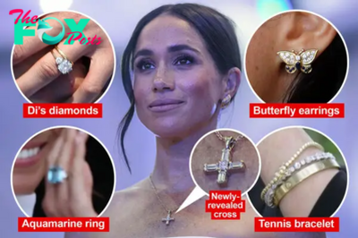 How Meghan Markle got Princess Diana’s crown jewels — including mysterious cross necklace
