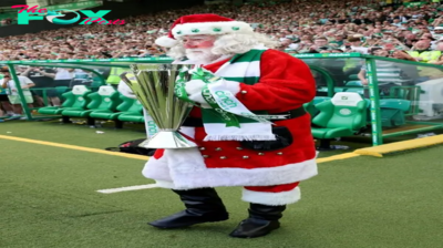 Celtic Pay Tribute To Santa Claus With Trophy Presentation