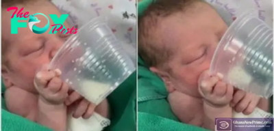 SZ “”User ImThe Cup of Hope: A video showing a newborn baby holding a milk cup touches the hearts of millions.” ‎ SZ