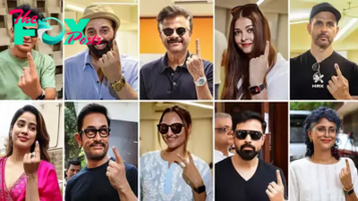 Bollywood stars cast their vote in Indian election
