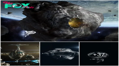 Aliens Traveling on UFO Asteroids Detach Object