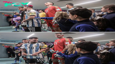 son.Cute encouragement from a young fan to Messi: I have 100% faith in you.